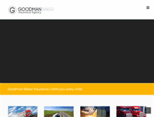 Tablet Screenshot of goodmanbaker.com